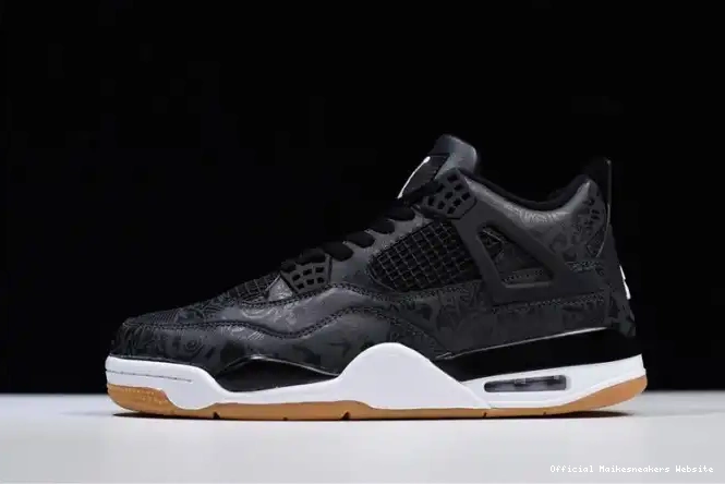 Official Maikesneakers Jordan Laser CI1184-001 Retro Air 4 Black 0517